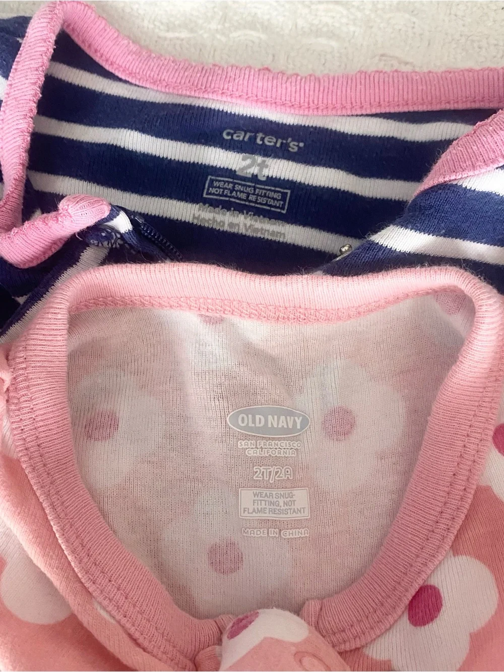 Carters girls sleepwear and clothing set size 2T